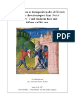 Représentation Et Transposition Des Différents Modèles Chevaleresques Dans Graal Théâtre: L'œil Moderne Face Aux Idéaux Médiévaux.