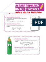 Propiedades de La Suma para Quinto de Primaria PDF