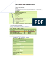 How To Activate MRP For Materials