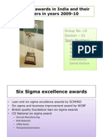 Six Sigma Awards in India