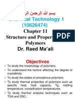 Structure and Properties of Polymers 11 