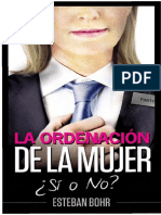 La Ordenación de La Mujer, ¿Si o No, Pr. Esteban Borh