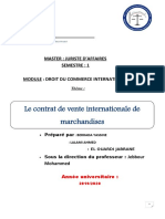 Contrat de Vente Internationale de Marchandises. Vfinale