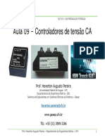 Aula - 09 ELT 313 Controladores de Tensão CA PDF