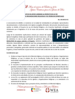 Voto Resolutivo - Apoyo Ley de Libertad Religiosa