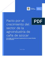 Pacto Por El Crecimiento Del Sector de La Agroindustria de Caña de Azúcar