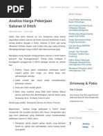 Analisa Harga Pekerjaan Saluran U Ditch - Rumah Material