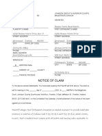 Notice of Claim (Beacon Pointe Apartments, Herman Kittle Properties)