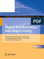 (Communications in Computer and Information Science 858) Daniel A. Alexandrov, Alexander V. Boukhanovsky, Andrei V. Chugunov, Yury Kabanov, Olessia Koltsova - Digital Transformation and Global Society.pdf