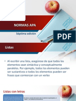 Normas Apa Septima Edicion - Listas