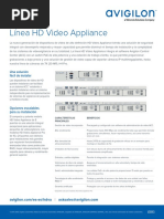 Avigilon HD Video Appliances Flyer Es La Rev1