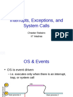 Interrupts, Exceptions, and System Calls: Chester Rebeiro IIT Madras