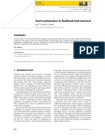 A Review of Oxy-Fuel Combustion in Fluidized Bed Reactors