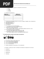 Metodos de Separacion de Mezclas