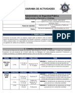 Cronograma de Actividades Primaria Meson Nuevo