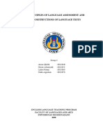 The Principles of Language Assessment and The Constructions of Language Tests