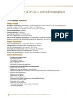 Analyse Pre-Predagogique PDF