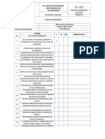 Lista de Chequeo: Ses-Servicios Empresariales Especializados Ltda