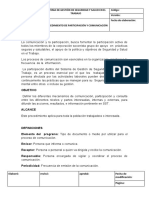 Procedimiento de Participacion y Comunicacion SST