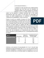 Uso Del Valor Esperado en La Toma de Decisiones CON TABLAS