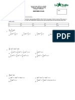 Integral Calculus Midterm Exam