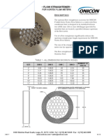 Flow Straightener - : For Vortex Flow Meters