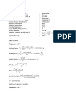 Sagging Calculation