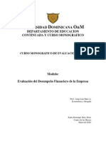 Modulo Evaluacion Del DesempeÃ o Financiero de La Empresa - Ene-2020