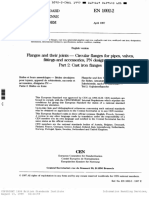 Flanges and Their Joints - Circular Flanges For Valves, and Acce:sories, PN Designated - Part 2: Cast Iron Flanges