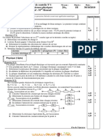 Devoir de Contrôle N°1 - Sciences Physiques - 2ème Sciences (2010-2011) MR Mouhamed Mourad