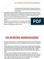 Policy Adopted by The Government To Promote Retail Warehouse