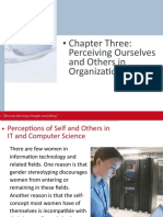 Chapter Three: Perceiving Ourselves and Others in Organizations