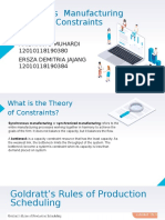 Synchronous Manufacturing and The Theory of Constraints