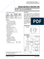 25AA160/25LC160/25C160: 16K Spi Bus Serial EEPROM