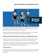 30 Ideas para Fomentar en Jóvenes El Compromiso Social PDF