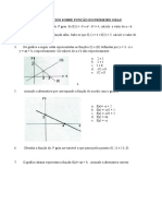 Exercícios Sobre Função Do Primeiro Grau