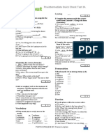 Pre-Intermediate Quick Check Test 3A: Grammar