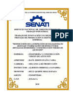 Repercusión de La Inspección de Soldadura en Montaje y Fabricación de Estructuras Metálicas Ingeniería Construcción Virgen de Asunción