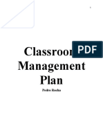 Classroom Management Plan: Pedro Rocha