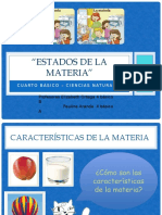 Estados de La Materia 4 Basicos