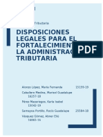 Disposiciones Legales para El Fortalecimiento de La Administración Tributaria