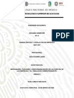 Necesidades, Responsabilidades y Requerimientos de Una Empresa