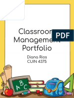 Classroom Management Plan - Diana Rios