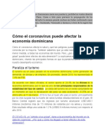 Impacto Del Covid 19 en La Economía Dominicana