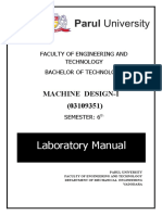 Machine Design-1 Manual