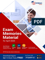 PTE Exam Memories Materials For April 2020 PDF