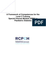 A Framework of Competences For The Level 3 Training Special Interest Module (SPIN) in Paediatric Diabetes