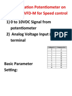 Installation Potentiometer On DELTA VFD-M For Speed Control