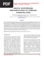 Digital Noticeboard Implementation Via Wireless Communication