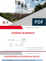 Cadenas de Markov Ergódicas - Estado Estable PDF